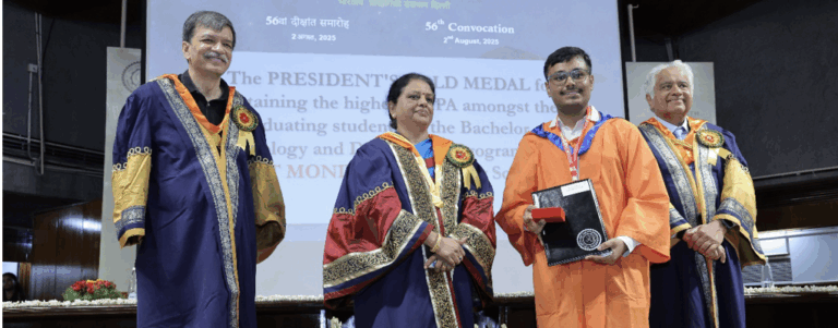 Ankit Mondal wins the President’s Gold Medal in the 2025 convocation
